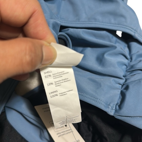 CUPSHE One-piece swimsuit cutout lumbar necktie deep Vneck ruched high cut XL - Picture 10 of 10